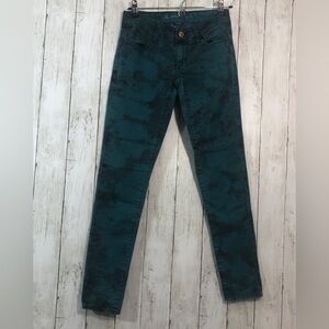 American Eagle Outfitters Tie Dye Low Rise Jeggings 0